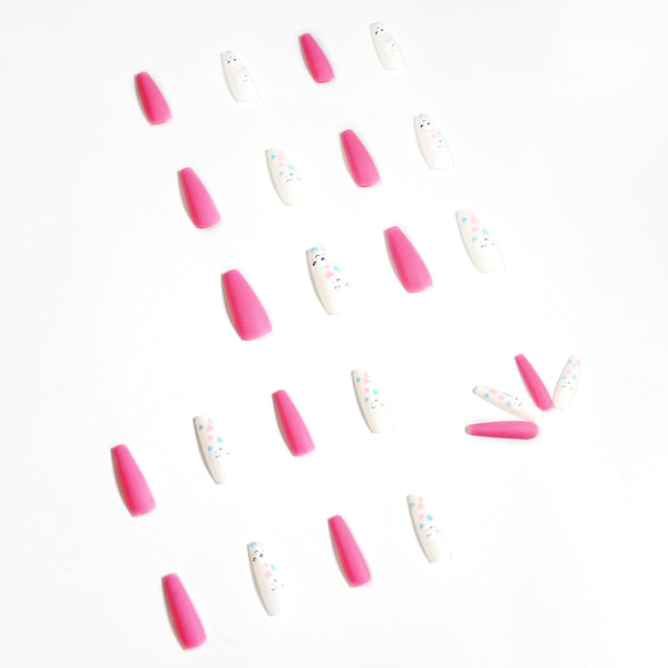 12 Sizes-24 Pcs Press On Nails JP1171