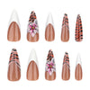 12 Sizes-24 Pcs Press On Nails JP3558