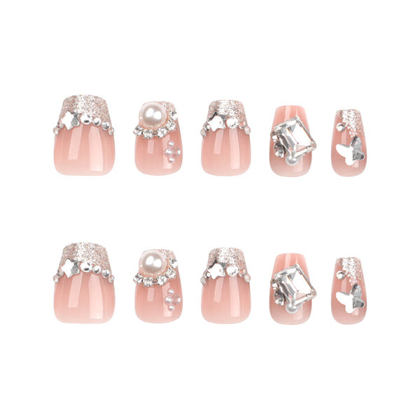 12 Sizes-24 Pcs Press On Nails GN024