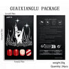 12 Sizes-24 Pcs Press On Nails C1265