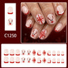 12 Sizes-24 Pcs Press On Nails C1250