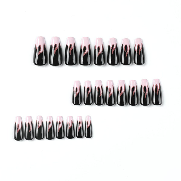 12 Sizes-24 Pcs Press On Nails JP2620