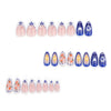 12 Sizes-24 Pcs Press On Nails JP3580
