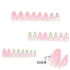 12 Sizes-24 Pcs Press On Nails JP3846