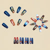 12 Sizes-24 Pcs Press On Nails Y1291