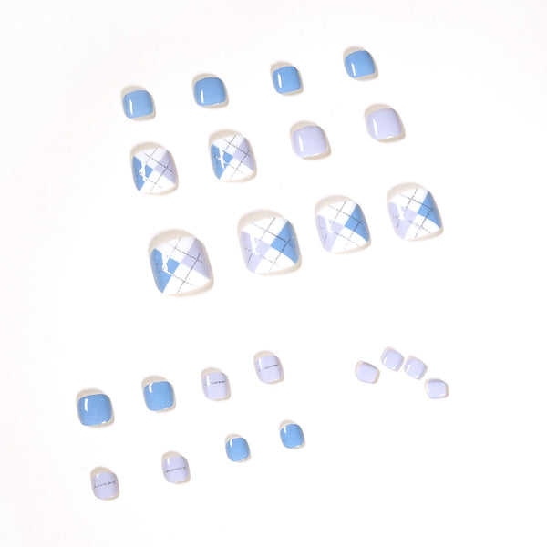 12 Sizes-24 Pcs Press On Nails JP1133