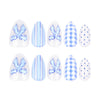 12 Sizes-24 Pcs Press On Nails JP4302