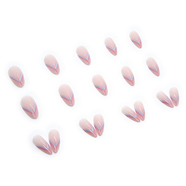 12 Sizes-24 Pcs Press On Nails W098