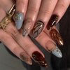 12 Sizes-24 Pcs Press On Nails DZXXXX