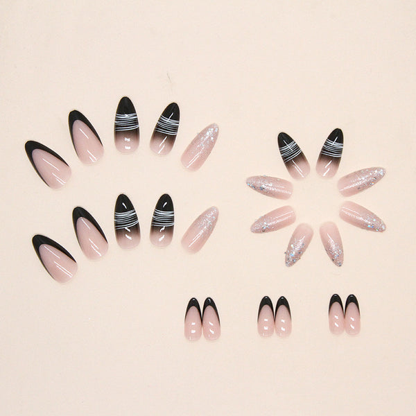 12 Sizes-24 Pcs Press On Nails W365