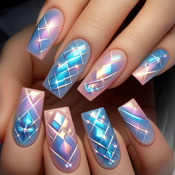 12 Sizes-24 Pcs Press On Nails Y629