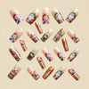 12 Sizes-24 Pcs Press On Nails Y1209