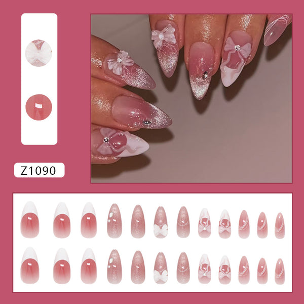 12 Sizes-24 Pcs Press On Nails Z1090