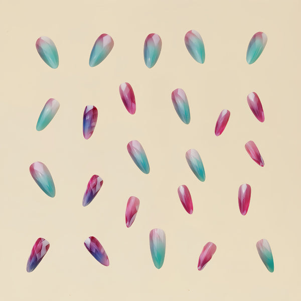 12 Sizes-24 Pcs Press On Nails Y136
