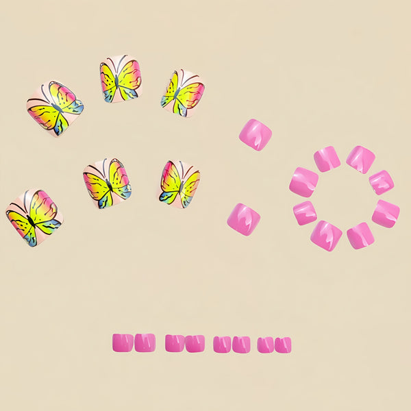 12 Sizes-24 Pcs Press On Nails Y960