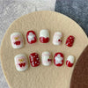 12 Sizes-24 Pcs Press On Nails K019