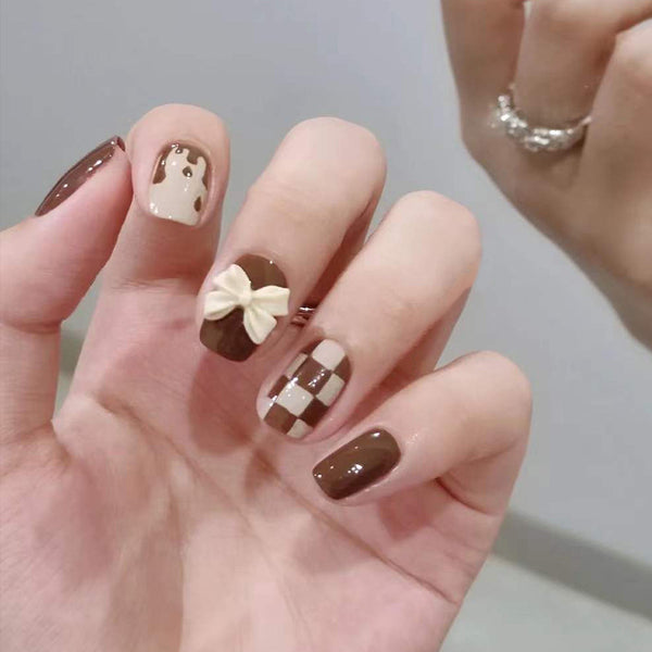 12 Sizes-24 Pcs Press On Nails Z199