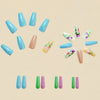 12 Sizes-24 Pcs Press On Nails Y493