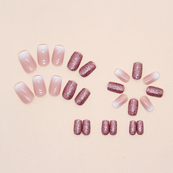 12 Sizes-24 Pcs Press On Nails W1035