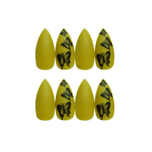 12 Sizes-24 Pcs Press On Nails JP830