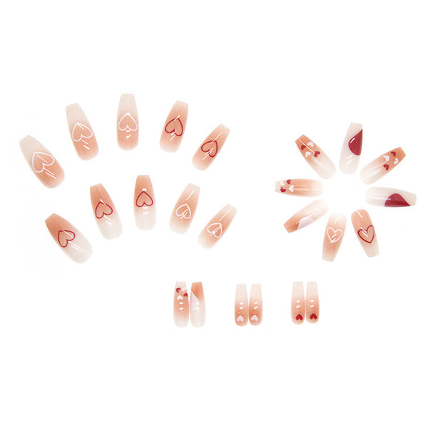 12 Sizes-24 Pcs Press On Nails R585