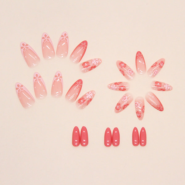 12 Sizes-24 Pcs Press On Nails W841
