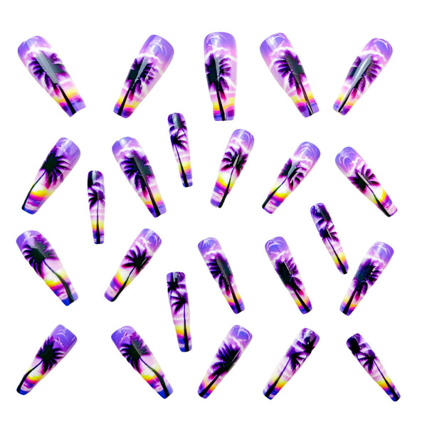12 Sizes-24 Pcs Press On Nails Y556