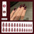 12 Sizes-24 Pcs Press On Nails W1999