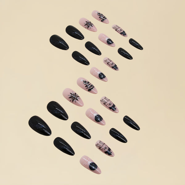 12 Sizes-24 Pcs Press On Nails Y557
