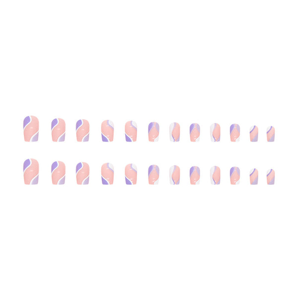 12 Sizes-24 Pcs Press On Nails W541
