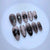 12 Sizes-24 Pcs Press On Nails Z1054