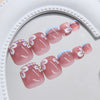 12 Sizes-24 Pcs Press On Nails F184