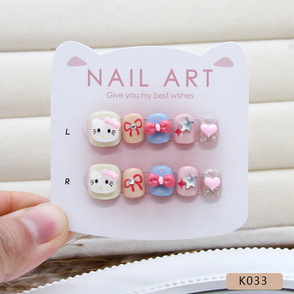 12 Sizes-24 Pcs Press On Nails K033