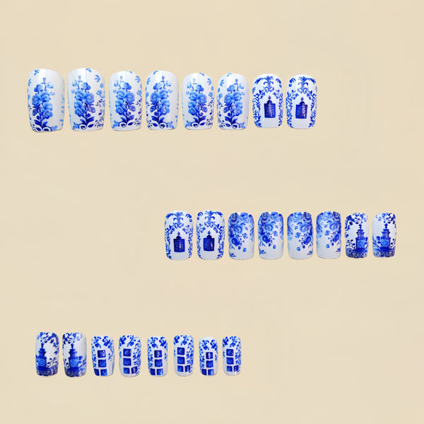 12 Sizes-24 Pcs Press On Nails Y441
