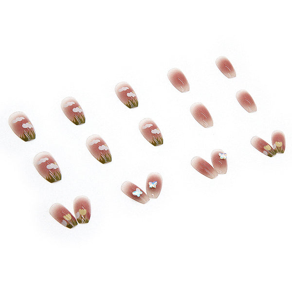 12 Sizes-24 Pcs Press On Nails Z332