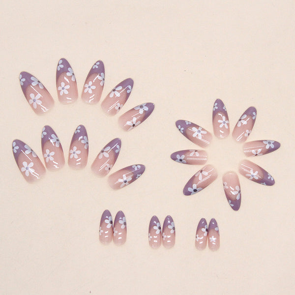 12 Sizes-24 Pcs Press On Nails W689