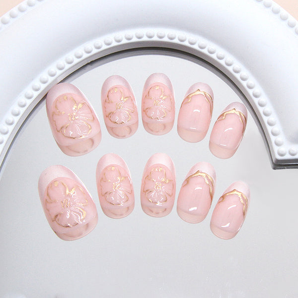 12 Sizes-24 Pcs Press On Nails W1906