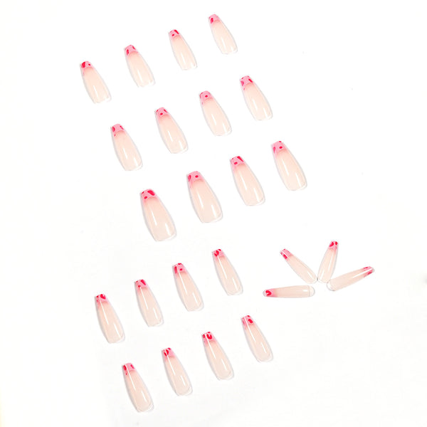 12 Sizes-24 Pcs Press On Nails JP1097