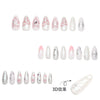 12 Sizes-24 Pcs Press On Nails JP3847