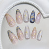 12 Sizes-24 Pcs Press On Nails W1985