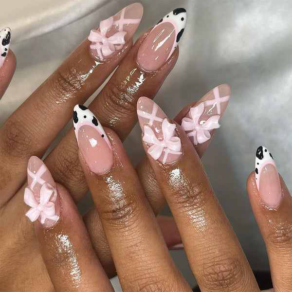 12 Sizes-24 Pcs Press On Nails JP3601