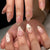 12 Sizes-24 Pcs Press On Nails JP4288
