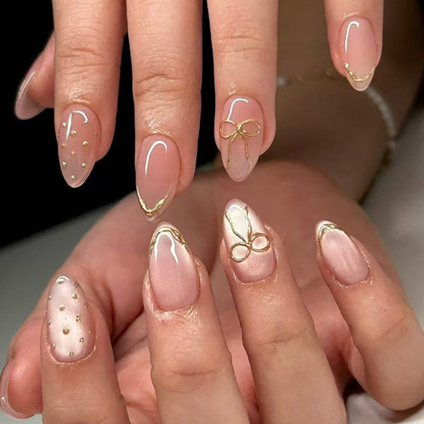 12 Sizes-24 Pcs Press On Nails JP4288