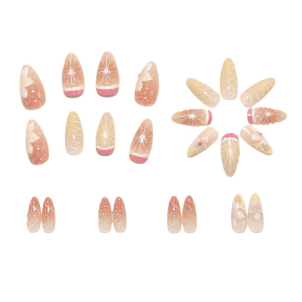 12 Sizes-24 Pcs Press On Nails Y2007