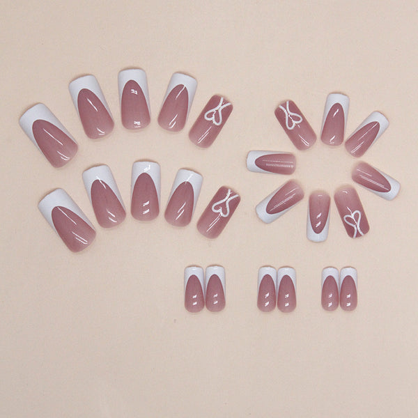 12 Sizes-24 Pcs Press On Nails W1336