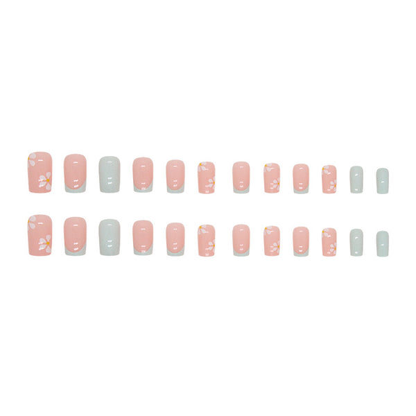 12 Sizes-24 Pcs Press On Nails W1025