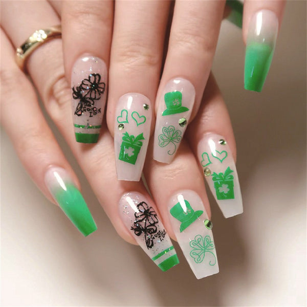 12 Sizes-24 Pcs Press On Nails JP3112