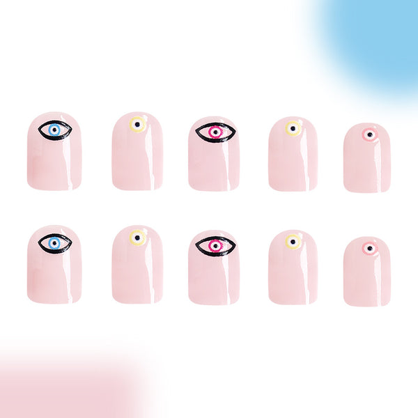 12 Sizes-24 Pcs Press On Nails C449