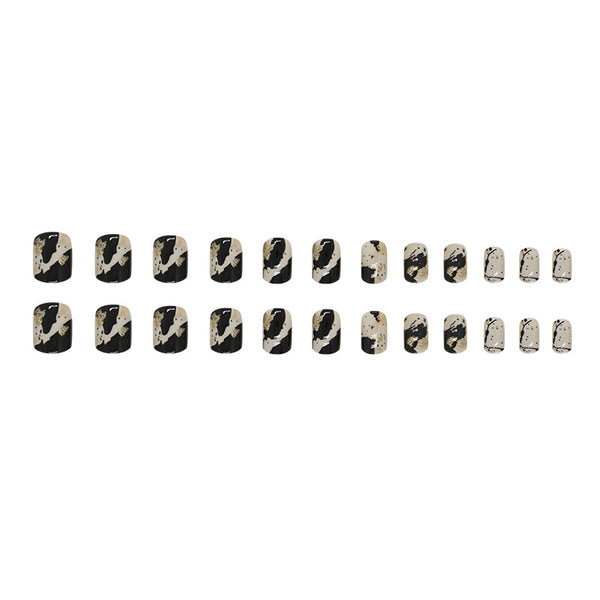 12 Sizes-24 Pcs Press On Nails W1430