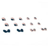 12 Sizes-24 Pcs Press On Nails R285
